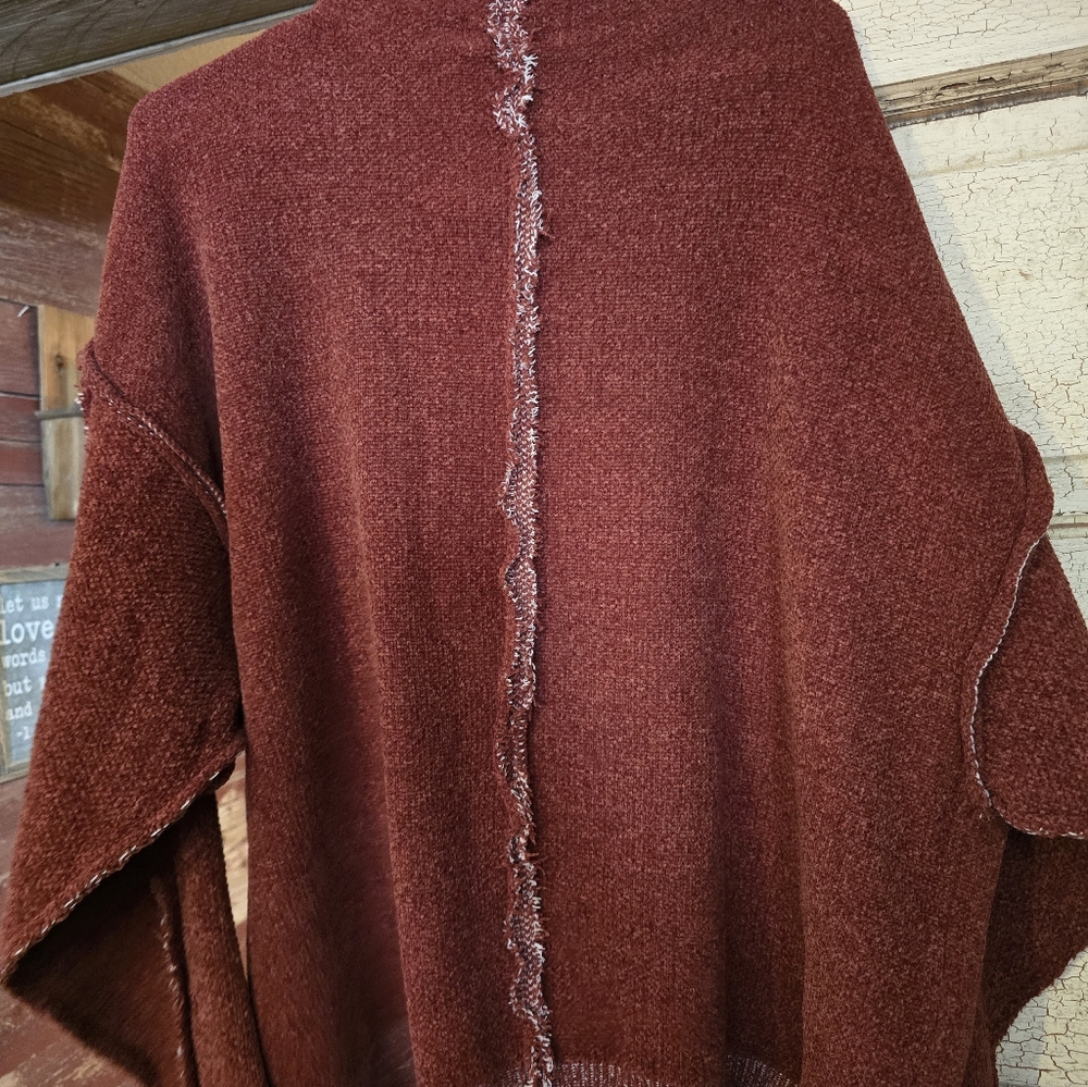Women's New IMPRESSIONS oversize Inside Out Sweater Sz. XL Extra Large! - Picture 5 of 5
